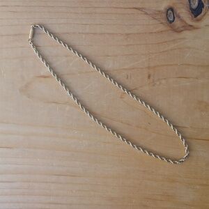 Vintage Signed Krementz 15" Gold Plate 15'' Necklace